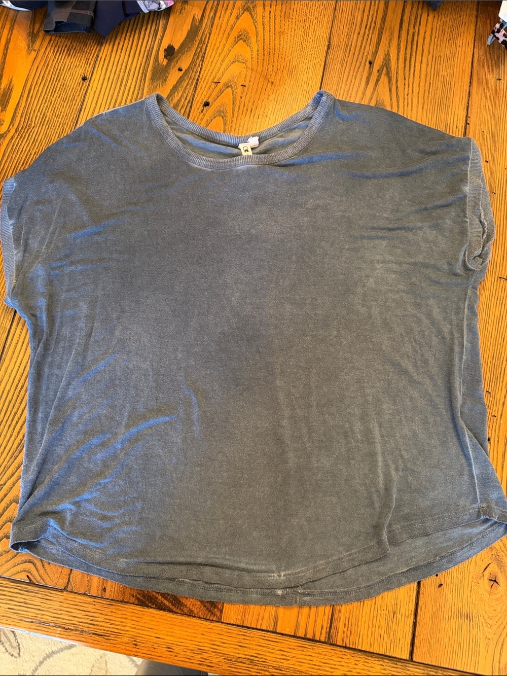 Cable & Gauge washed blue crewneck tee